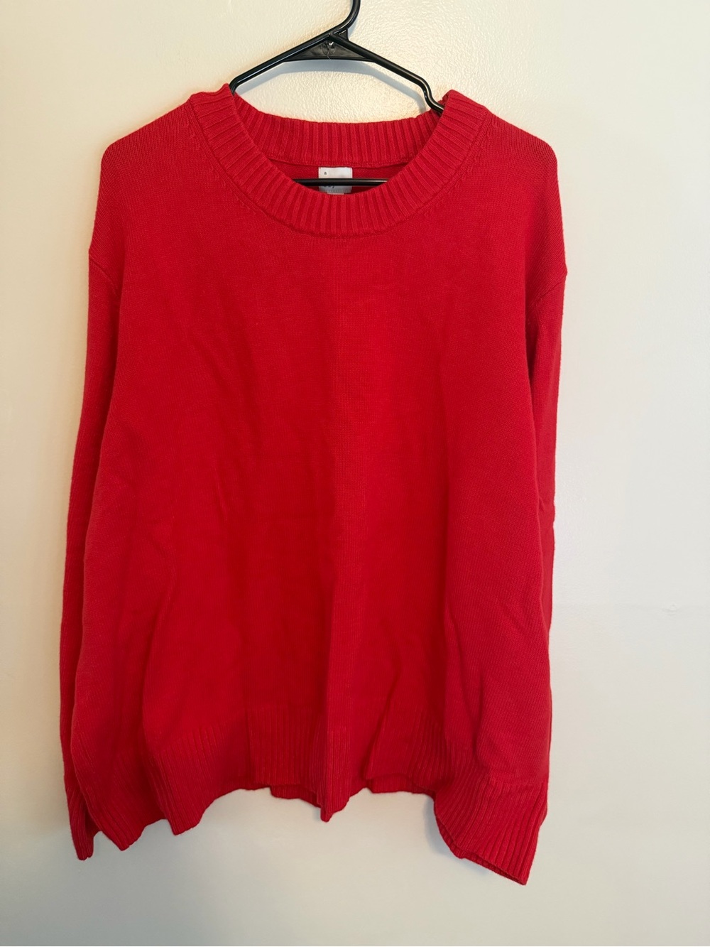 a new day Red Crewneck Sweater